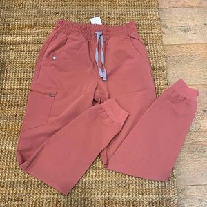 Figs High Waisted Mauve Scrub Pants